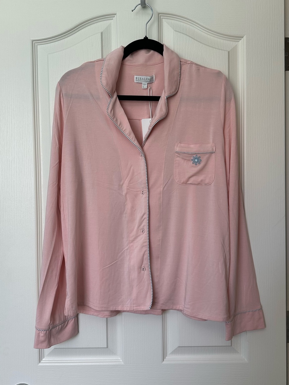 P.J.SALVAGE matching Pink Pajama Top and bottoms with sleep mask